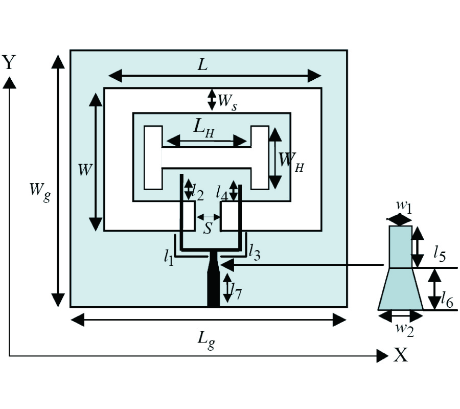 DESIGN OF A MICROSTRIP SQUARE-RING SLOT ANTENNA FILLED BY AN H-SHAPE SLOT FOR UWB APPLICATIONS