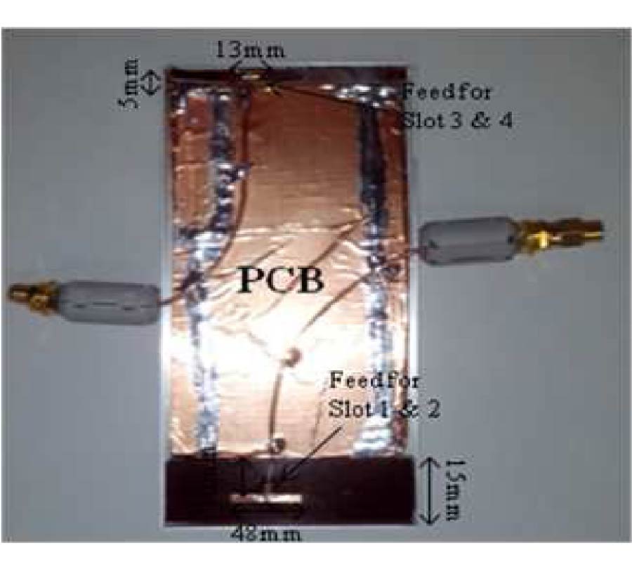 MULTIBAND SLOT ANTENNAS FOR METAL BACK COVER MOBILE HANDSETS