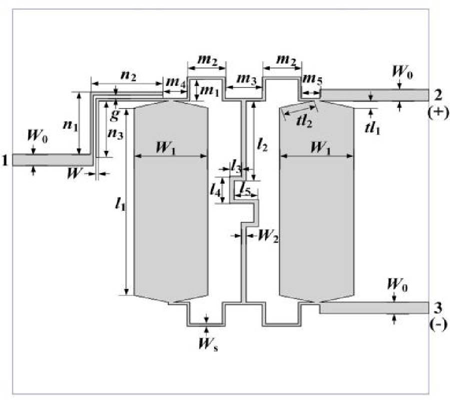 WIDEBAND BALUN BANDPASS FILTER BASED ON A BALANCED CIRCUIT