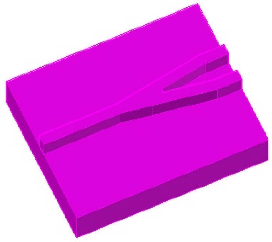 THREE-STEP MOLDING SOFTLITHOGRAPHIC PROCESS FOR 1×2 Y-BRANCH POF COUPLER