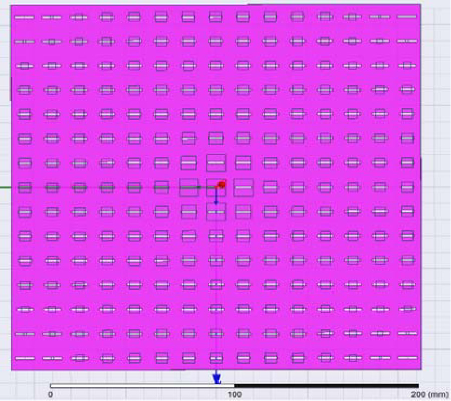 SLOTTED CELLS AS AMPLITUDE-PHASE CELLS FOR REFLECTARRAY ANTENNAS
