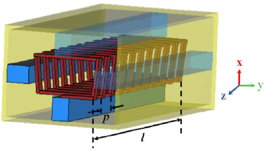 Dispersion Analysis of a Planar Rectangular Tape Helix Slow Wave Structures Supported by Dielectric Rods