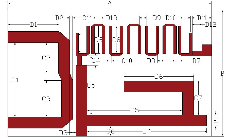 Innovative Design of a Miniaturized Wideband Port-multiplexing Microstrip Circuit