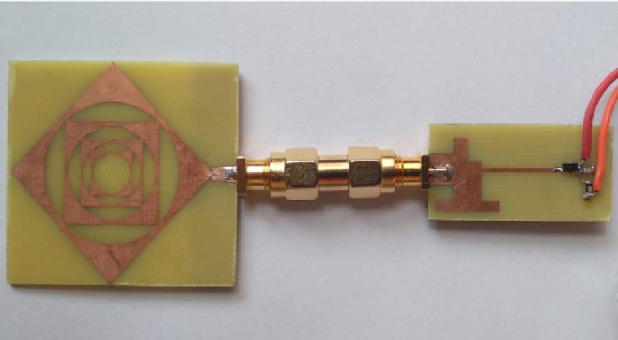 A Compact Novel Fractal based Rectenna for RF Energy Harvesting