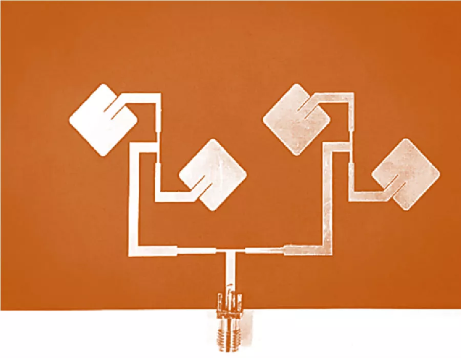 Corporate-fed Inclined Patch Arrays for Meteorological Direct Broadcast Reception