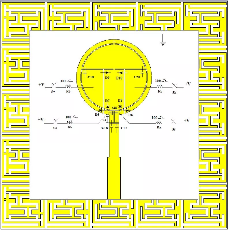 Bandwidth Reconfigurable Circularly Polarized Antenna with Beam Steering Ability Using Phase Gradient Metasurface