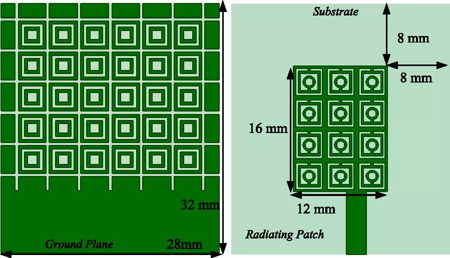 High Gain and Bandwidth Enhanced Microstrip Patch Antenna with Defective Ground Structure Loaded with Metamaterial Unit Cells for Intelligent Transportation Systems
