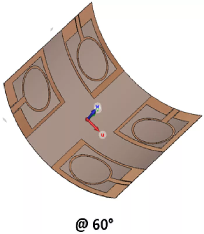 Compact Four-Port Conformal MIMO Antenna with Asymmetric Ground for Wideband X-Band Applications