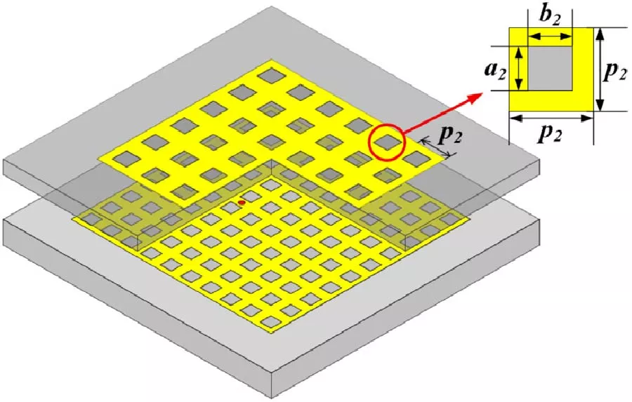 A Dual-Band Shared-Aperture Antenna Employing a Meshed Patch and AMC-Backed Fabry-Perot Cavity