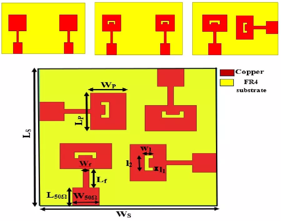 Gain Enhancement and Reduced Isolation of 4-Port Orthogonal Multiple-Input-Multiple-Output Antennas Based on Metamaterial for 5G Applications