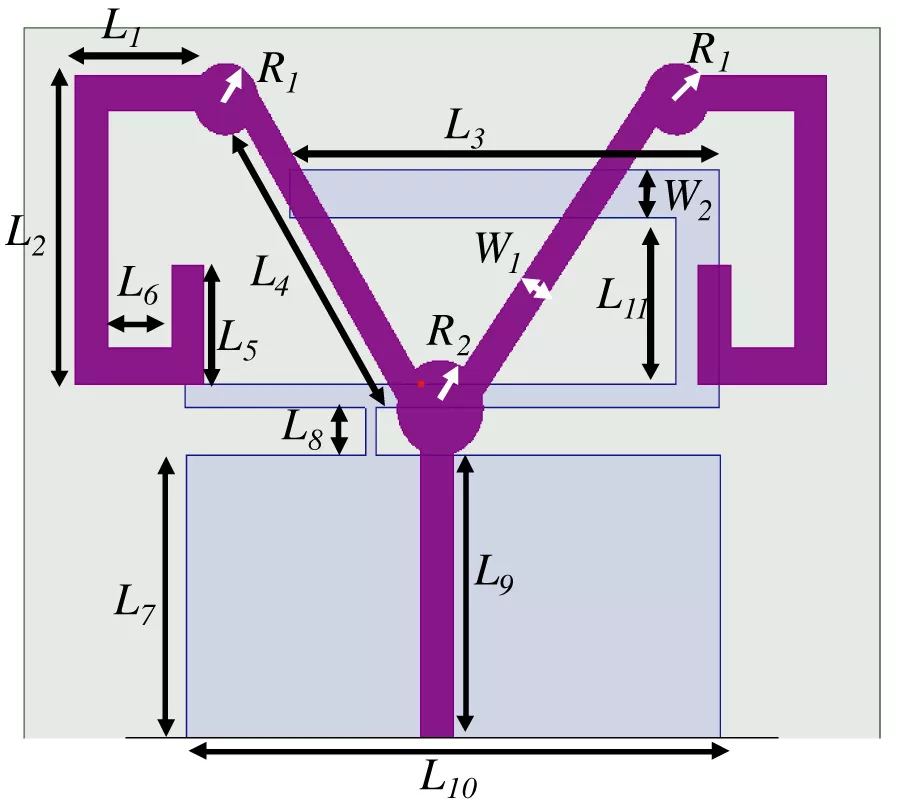 Design of a Meandered Monopole Antenna for Dual-Band Applications