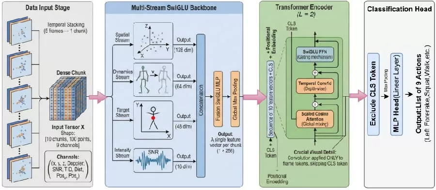 Radar-Informed MSG-Transformer for Action Recognition with Sparse mmWave Radar Point Clouds